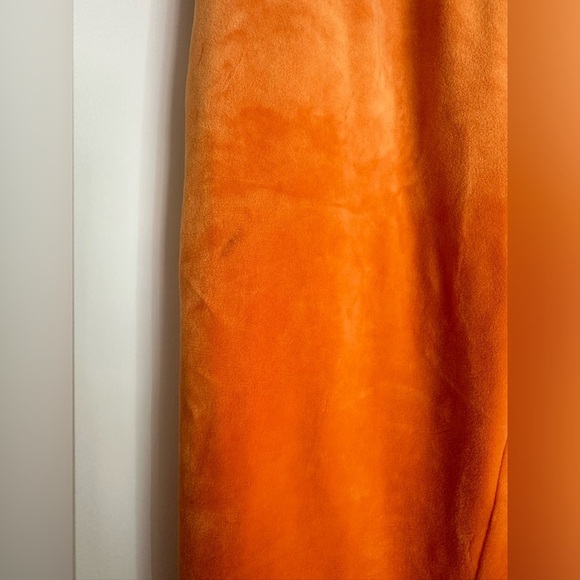 Danielle Guizio ‘Guizio PT2’ Velour Joggers in Orange - Picture 7 of 11